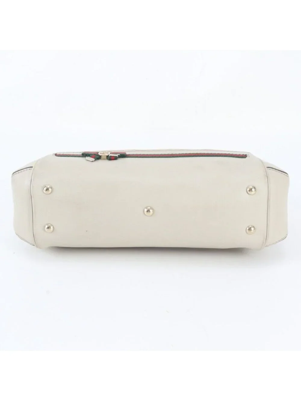 Gucci GG Canvas Mayfair Ribbon Leather Tote Shoulder Hand